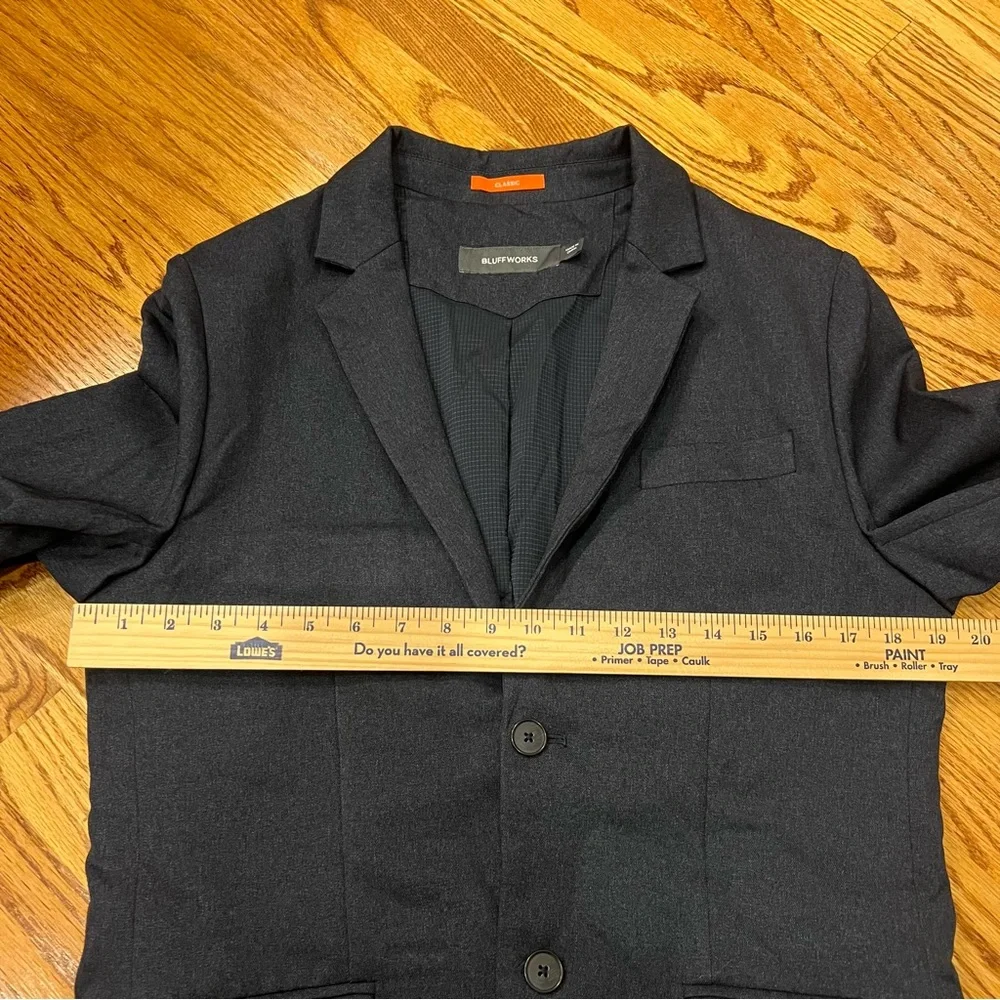 Bluffworks Gramercy Blazer Suit Sport Jacket Unstructured Navy Blue Men’s 36R